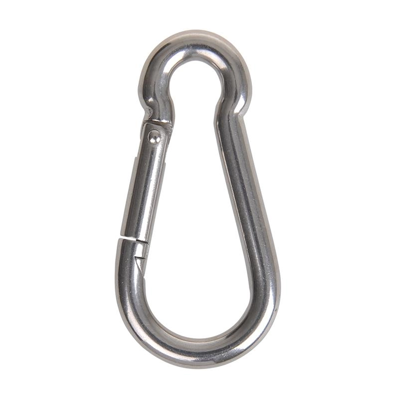 Karabijnhaak 80x8 mm RVS