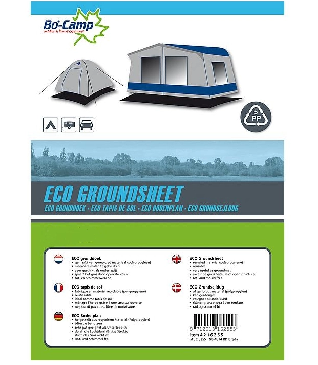 Bo-Camp Eco gronddoek Polyprop. 4x3 mtr