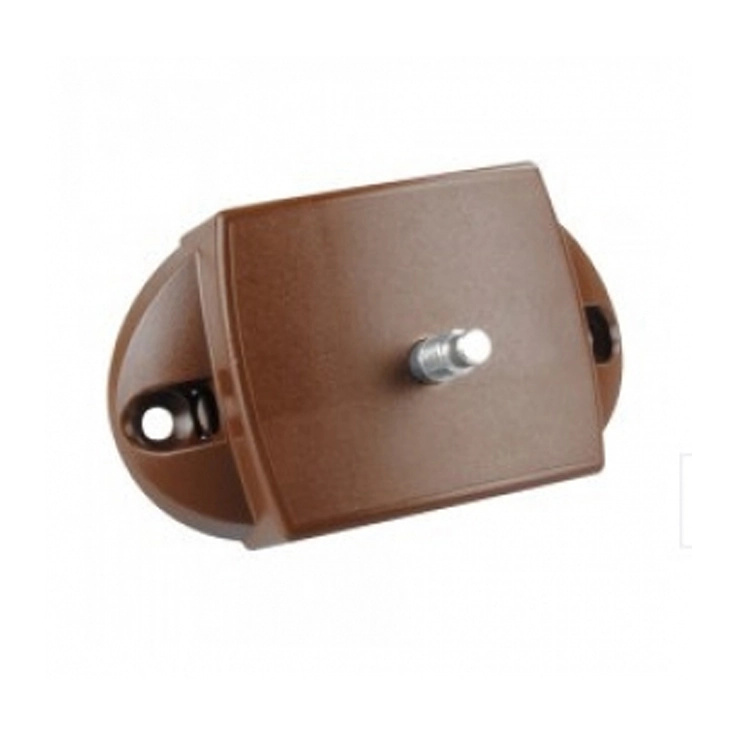 Toiletdrukknopslot bruin spanjolet