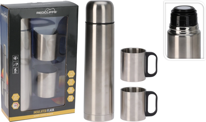 Redcliffs Isolatiekan RVS met 2 mokken