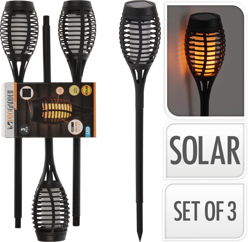 Solar fakkel zwart flame