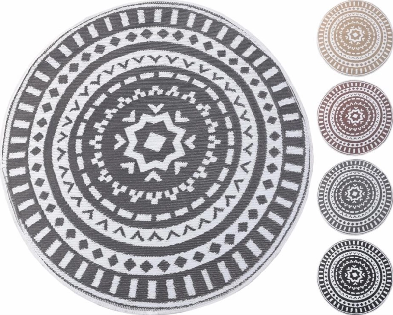 Vloerkleed campingmat rond