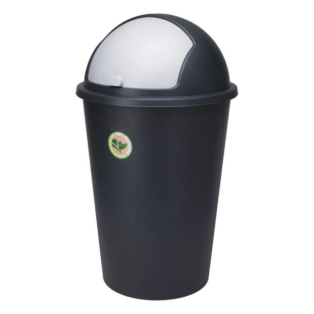 Afvalbak met klapdeksel 50 L,