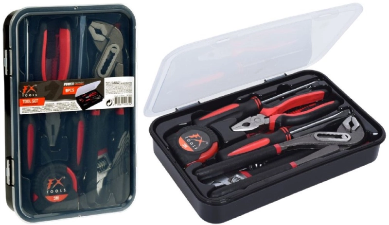 FXTools Gereedschapset 9-delig in doos